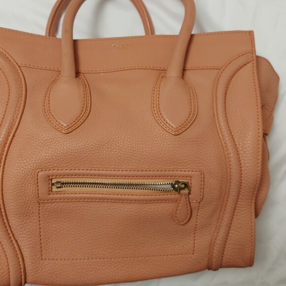 Celine Luggage Tote in Pink Leather - Picture 3 of 9